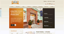 Desktop Screenshot of adeba.cz