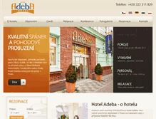 Tablet Screenshot of adeba.cz
