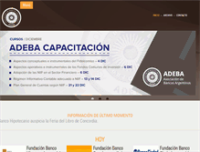 Tablet Screenshot of adeba.com.ar